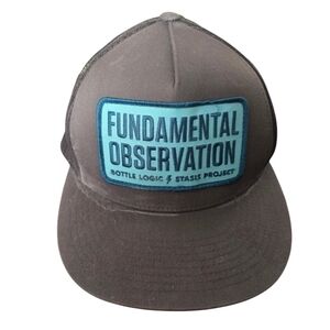 Bottle Logic Brewing Snapback Hat Grey